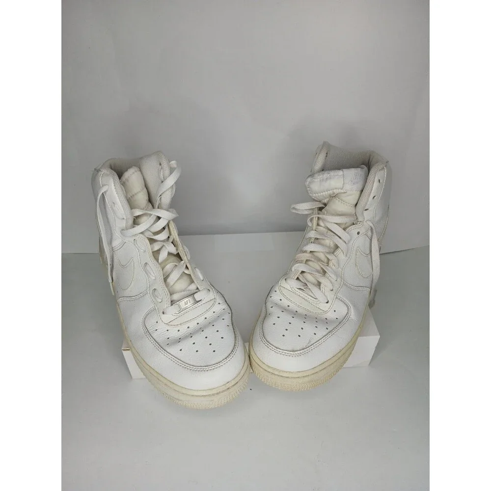Nike Air Force 1 Mid Triple White Sneakers Men’s Size 10.5 High Top Shoes